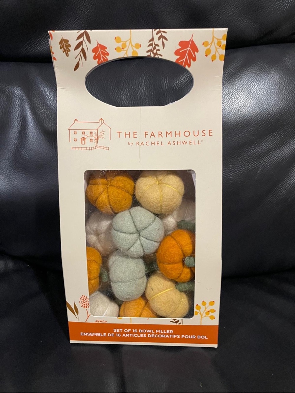 Thanksgiving The Farmhouse by Rachel Ashwell Pumpkins Bowl Fillers, Set of 16